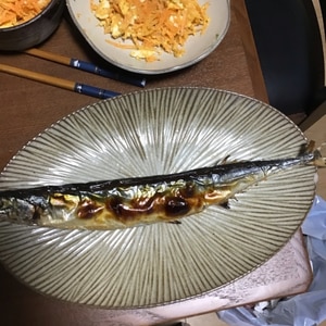 秋刀魚の塩焼き(魚焼きグリルでの焼き方)